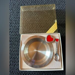 Danforth Pewter Heart ❤️ Bowl and Spoon Set